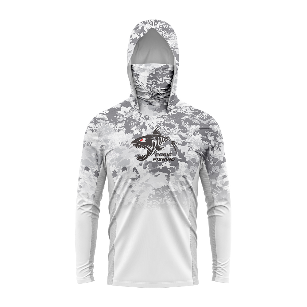 UPF50+ フード付きフィッシングシャツ 内蔵フェイスゲイ - Fishing Hoodie のレビューと価格