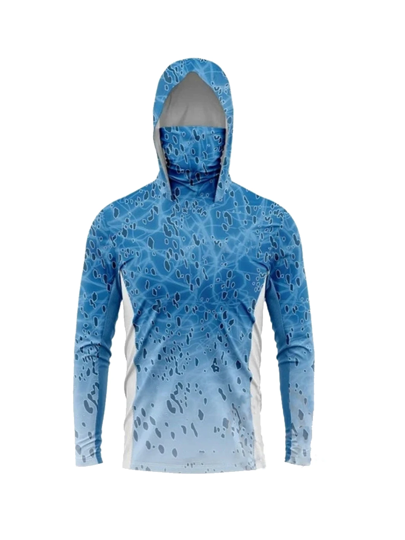 メンズ長袖フィッシングフーディーマスク、UVカット日焼け防止 - Fishing Hoodie のレビューと価格