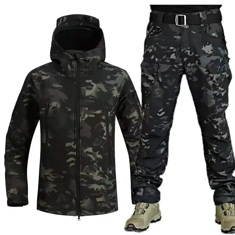 メンズ秋冬ジャケット、戦術的な防水アウトドアフィッシングハイ - Fishing Jacket Waterproof のレビューと価格