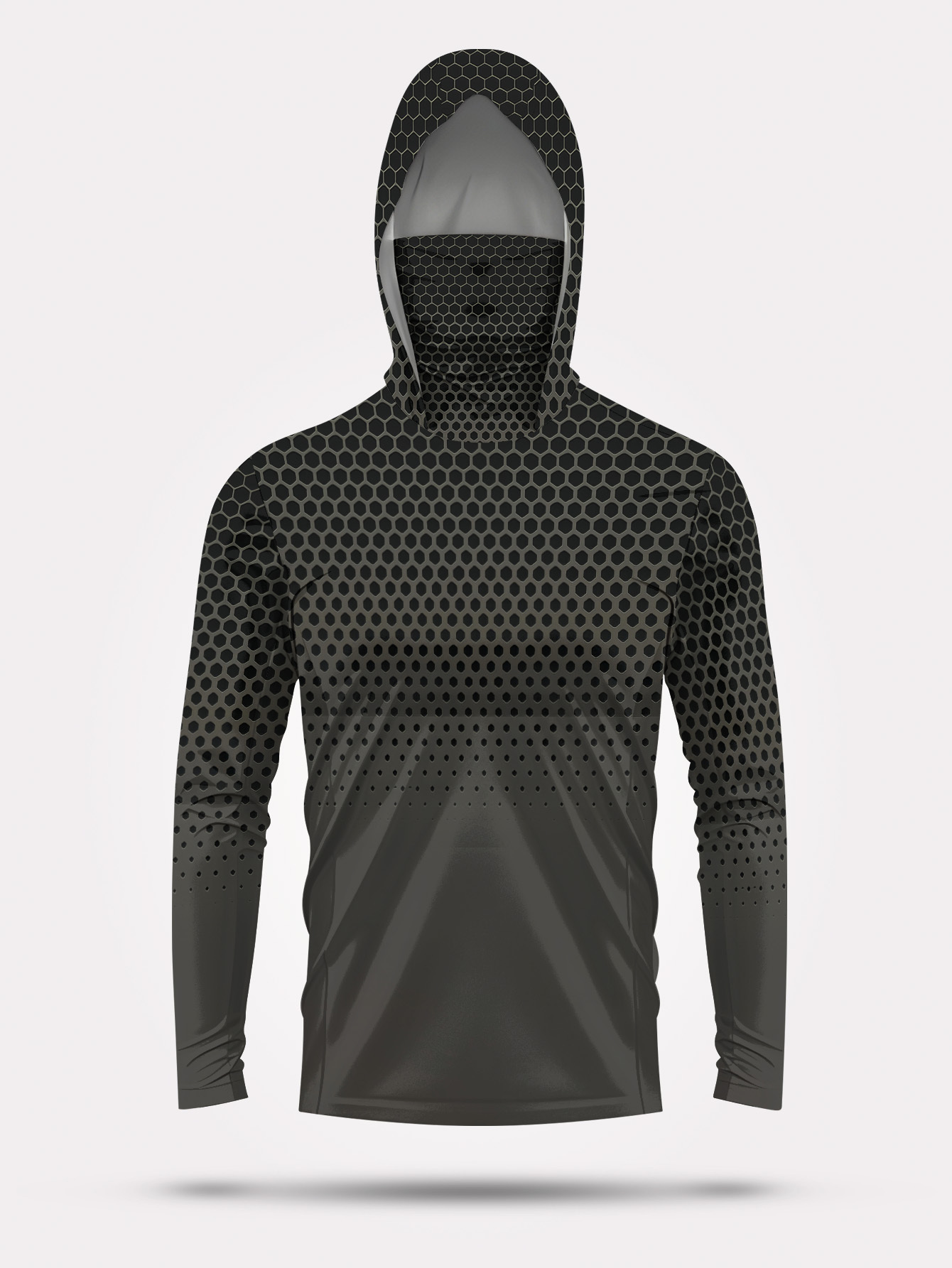 メンズサマーUPF50+フィッシングフーディー、フェイスマス - Fishing Hoodie のレビューと価格