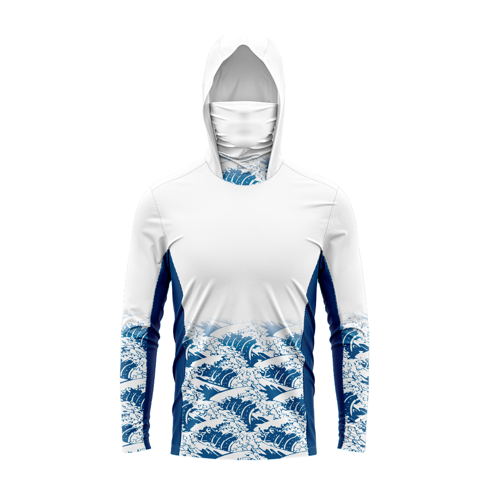 メンズUPF50+日焼け防止フィッシングフーディー、フェイス - Fishing Hoodie のレビューと価格